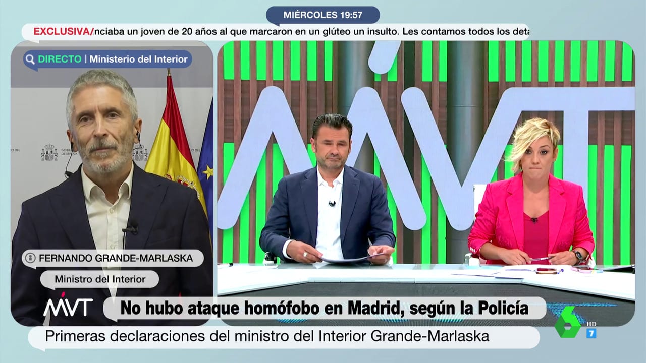 Intervención de Marlaska en 'Más Vale Tarde'