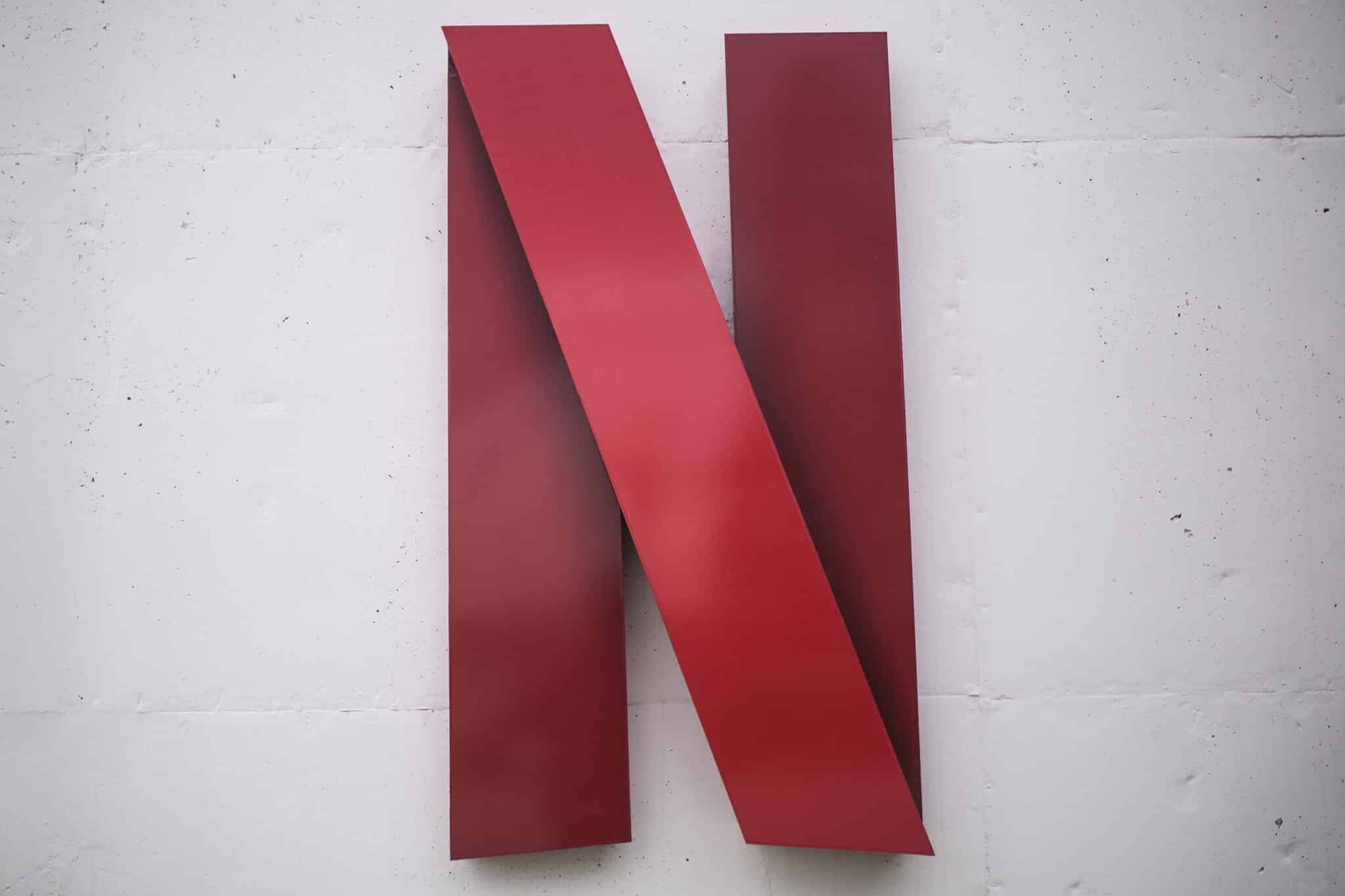 Logo de Netflix de la sede de Netflix en España en Tres Cantos, Madrid