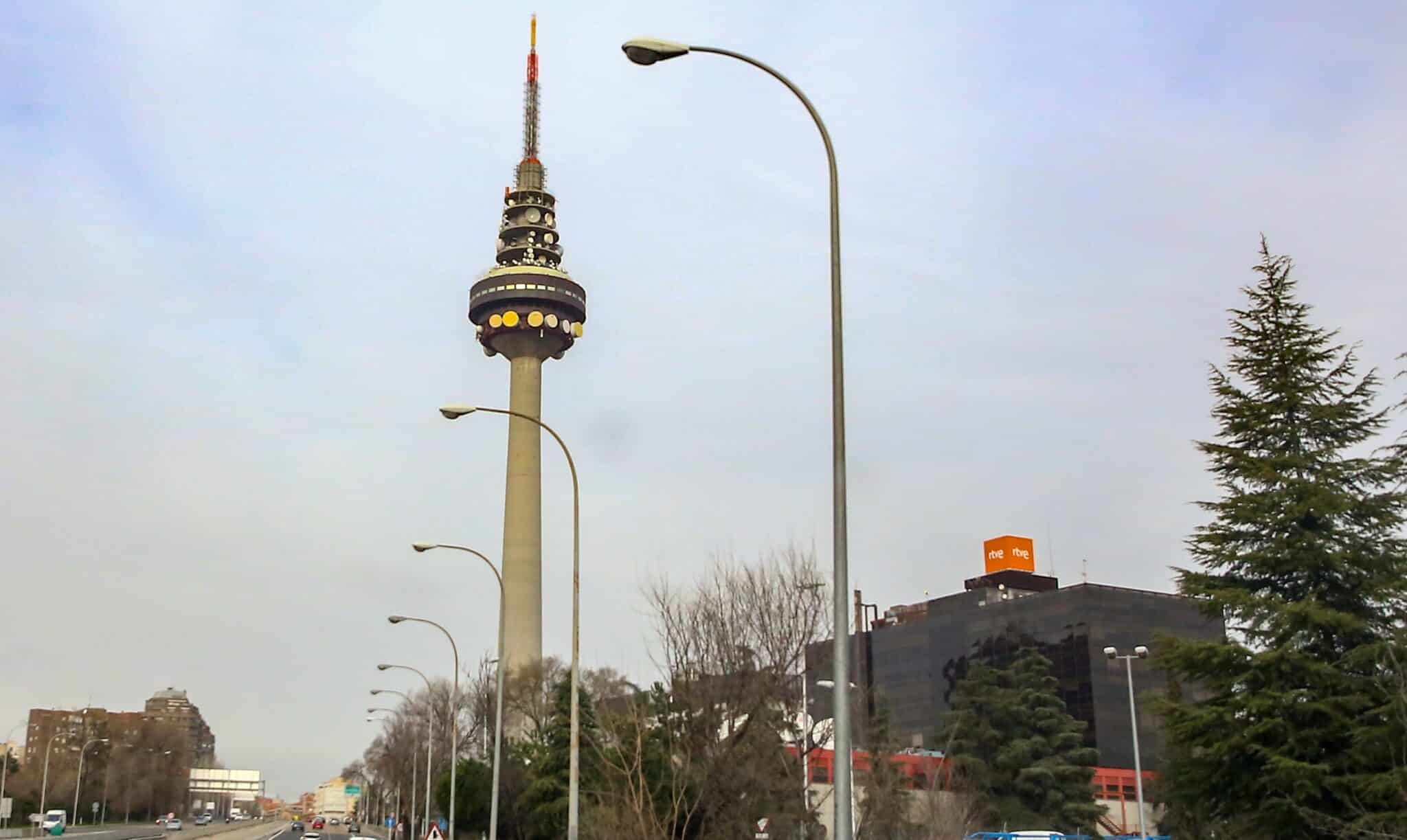 Sede de RTVE de Torrespaña, conocida popularmente como 'El Pirulí'.