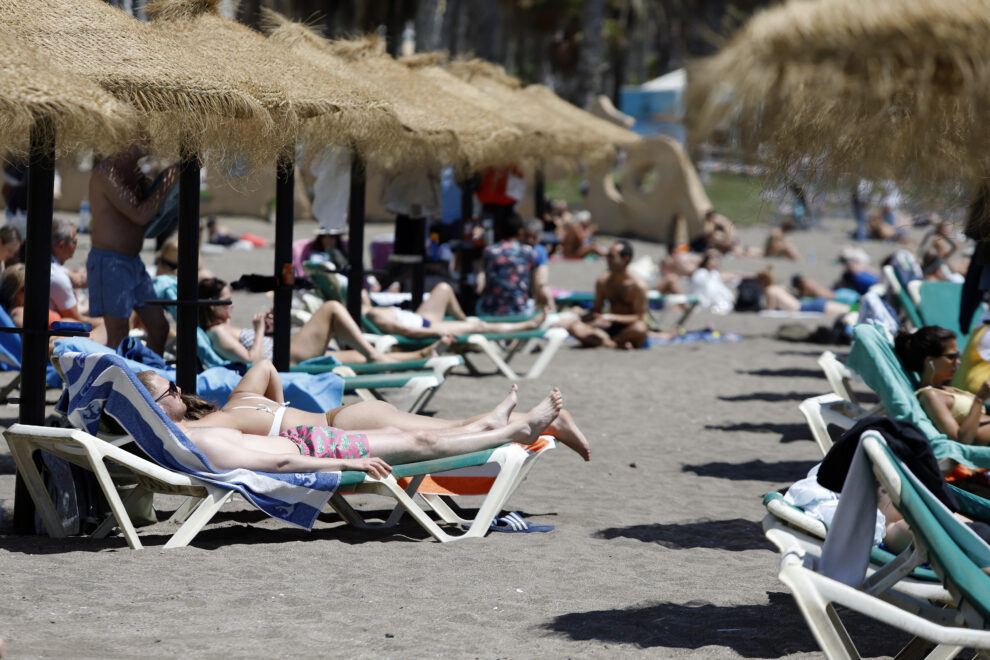 Imagen de la playa de Málaga.