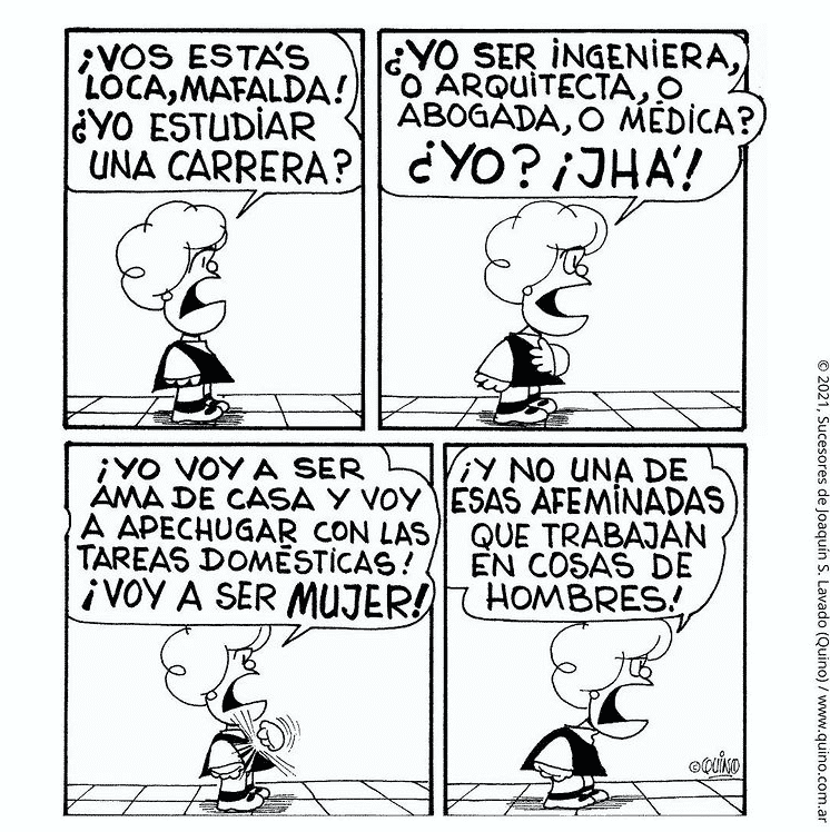 Viñeta de Susanita, personaje de Mafalda