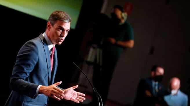 El presidente del Gobierno, Pedro Sánchez, durante un acto con buena parte de su gabinete El presidente del Gobierno, Pedro Sánchez, durante un acto con buena parte de su gabinete