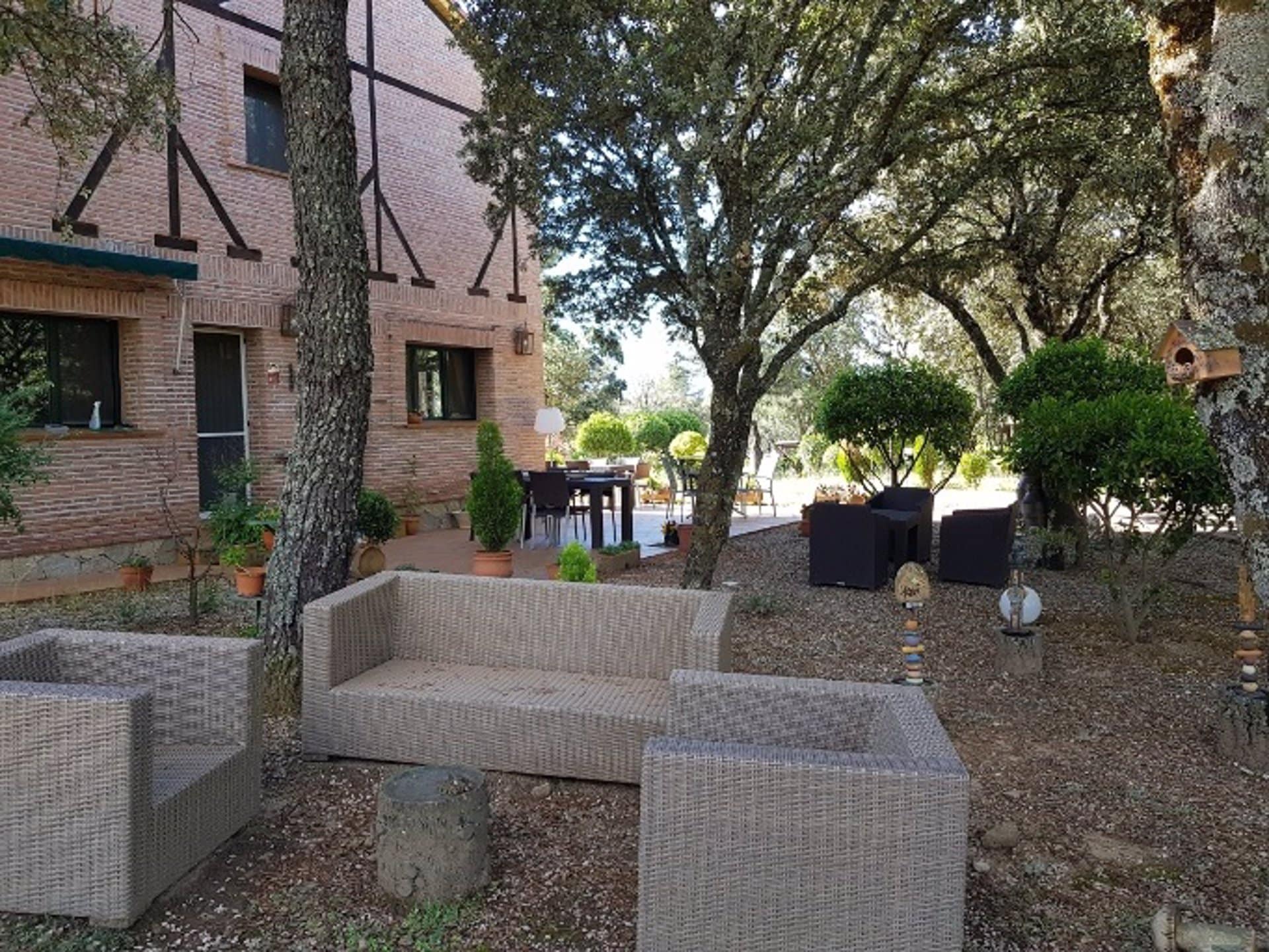 La terraza del hotel Tejarejo.