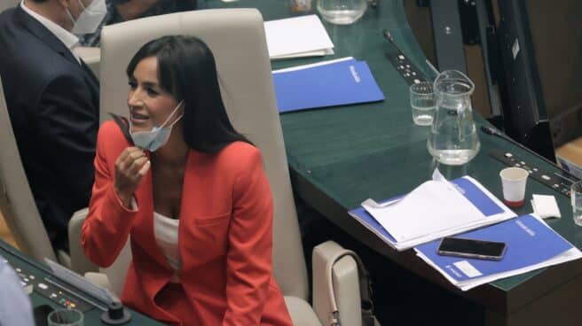 Begoña Villacís, en el Pleno del Ayuntamiento de Madrid.