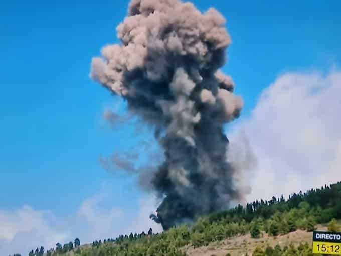 Erupción volcánica en La Palma.