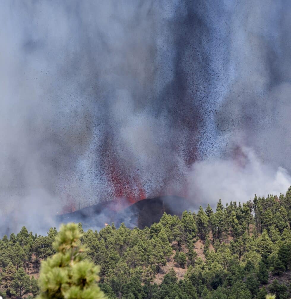 Erupción volcánica en la Cumbre Vieja de La Palma.