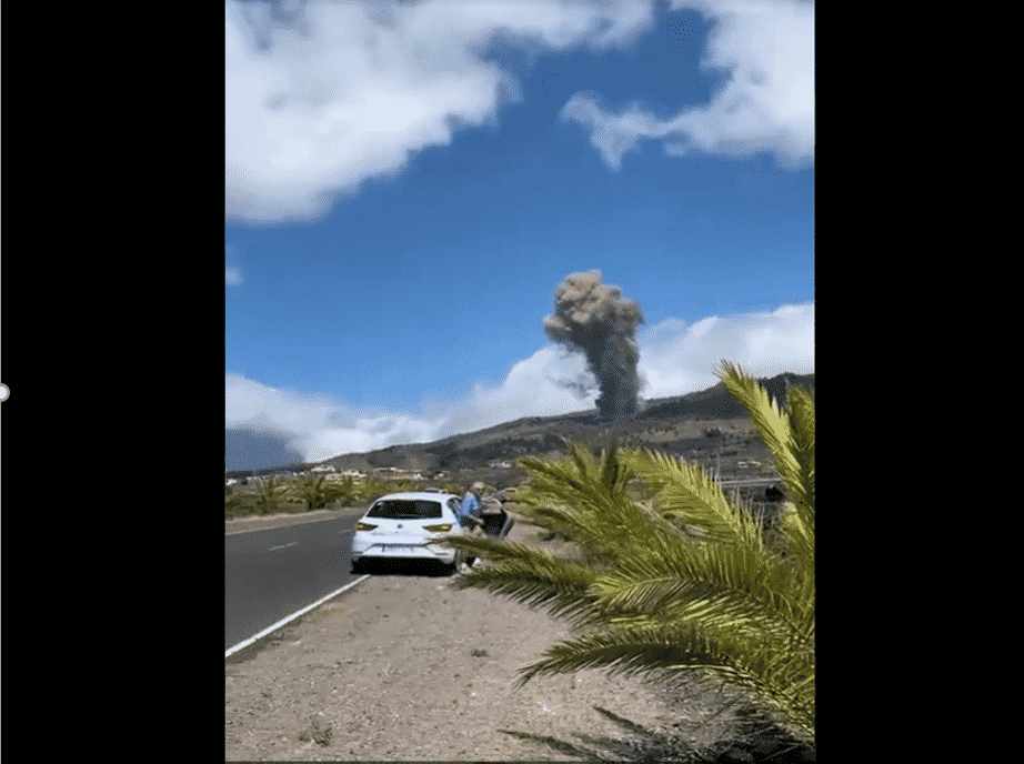 Comienza la erupción en la Cumbre Vieja de La Palma