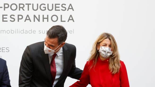 Pedro Sánchez y Yolanda Díaz, en Trujillo. Pedro Sánchez y Yolanda Díaz, en Trujillo.