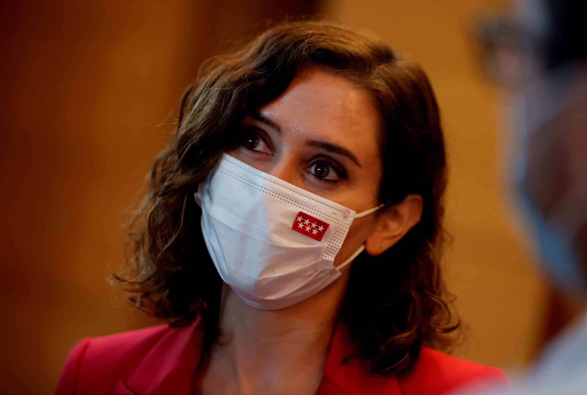 La presidenta de la Comunidad de Madrid, Isabel Díaz Ayuso durante el pleno de la Asamblea de la Comunidad de Madrid este jueves.