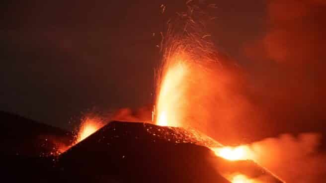 El volcán de La Palma.