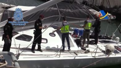La Policía Nacional captura en el Atlántico un velero con 5.200 kilos de cocaína, la mayor operación de la historia