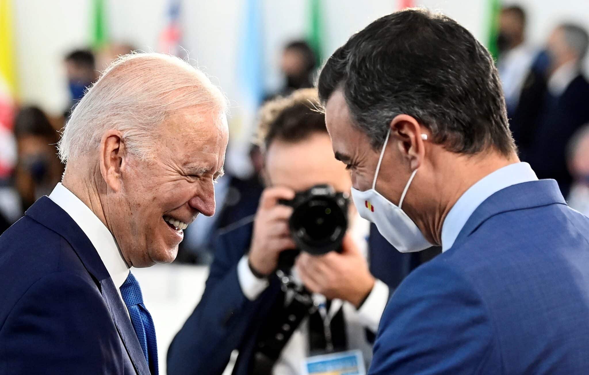 Pedro Sánchez y Joe Biden, en el G20.
