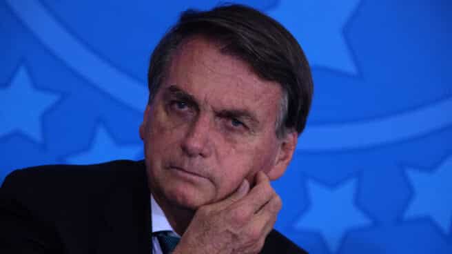 Jair Bolsonaro, mientras participa de la recepción para los atletas olímpicos y paralímpicos