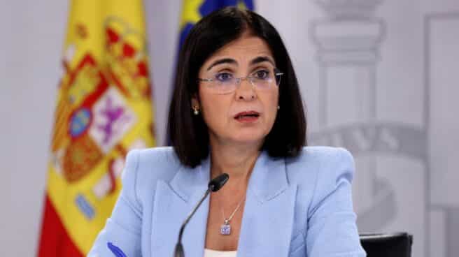 Reunión del Consejo Interterritorial del SNS La ministra de Sanidad, Carolina Darias, ofrece una rueda de prensa tras la reunión del Consejo Interterritorial del Sistema Nacional de Salud este miércoles en Madrid