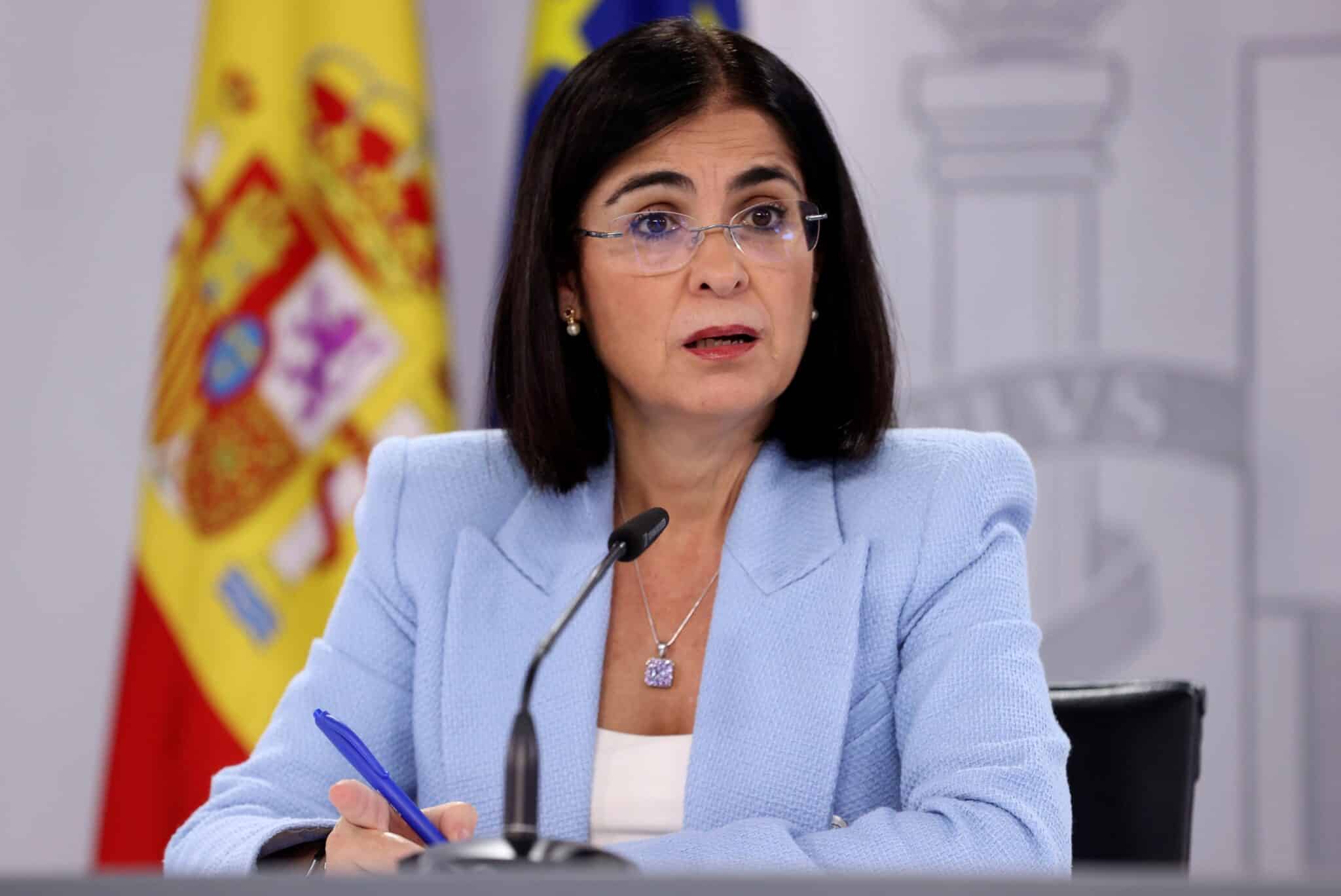 La ministra de Sanidad, Carolina Darias, ofrece una rueda de prensa tras la reunión del Consejo Interterritorial del Sistema Nacional de Salud este miércoles en Madrid