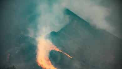 Se derrumba el flanco norte del volcán de La Palma