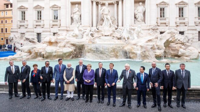 Los líderes del G20, en Roma.