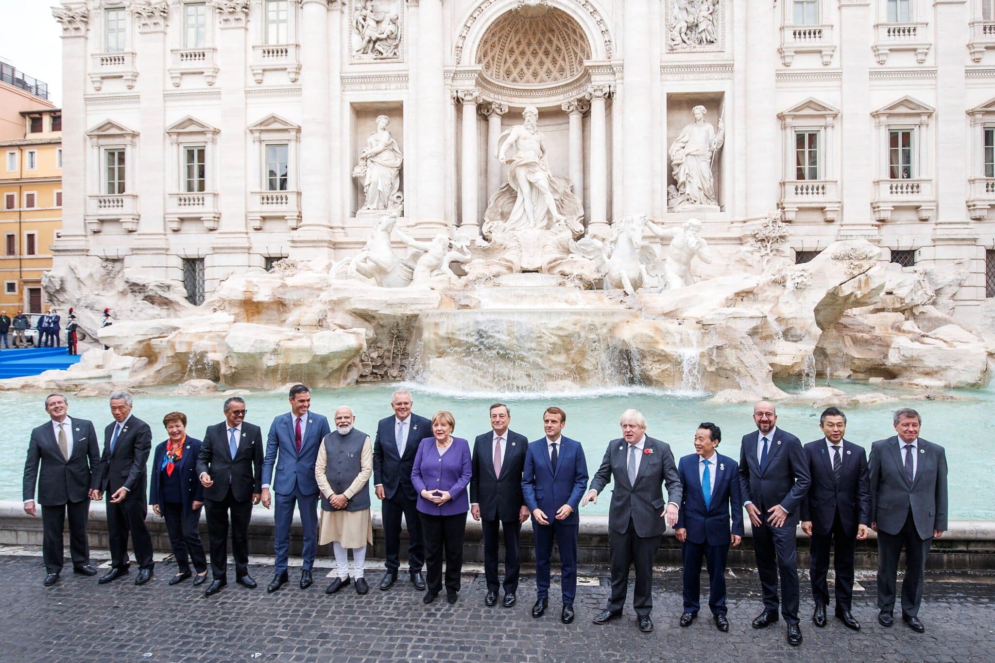 Los líderes del G20, en Roma.