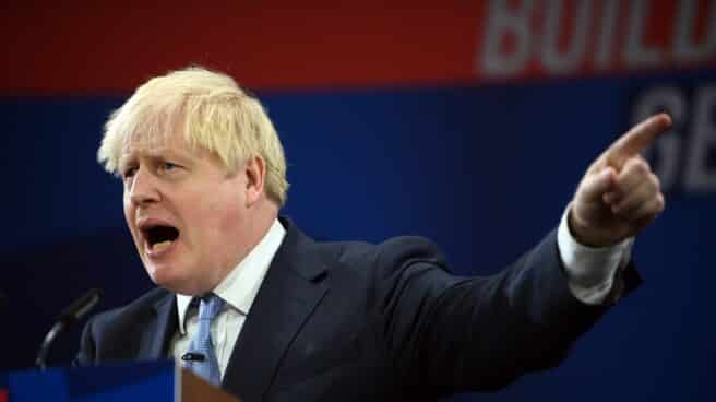 Reino Unido desafía a la UE por Irlanda Boris Johnson, primer ministro británico, en el último congreso conservador