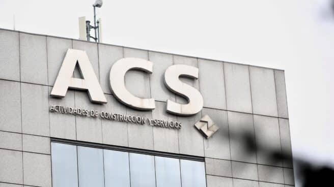 Exterior del edificio de la sede de la constructora española Grupo ACS en Madrid.