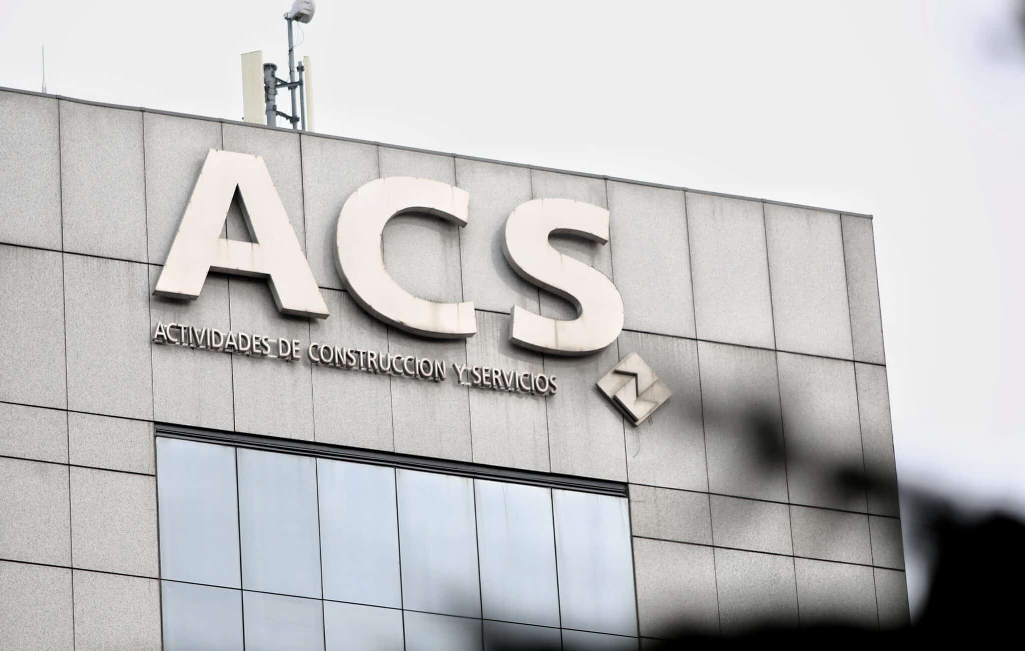 Exterior del edificio de la sede de la constructora española Grupo ACS en Madrid.