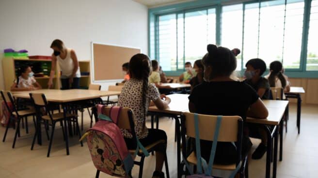 Una clase al inicio del curso escolar en Valencia en septiembre de 2021.