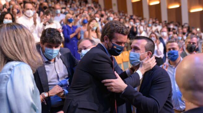 El presidente del Partido Popular, Pablo Casado, en la convención nacional del PP. El presidente del Partido Popular, Pablo Casado, en la convención nacional del PP.