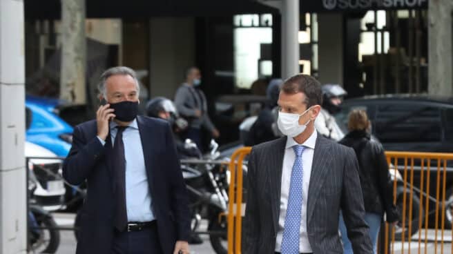 Juan José Rubio declara por las irregularidades en el Banco Popular en 2016 El exdirector de cumplimiento normativo del Banco Popular Juan José Rubio (d) acude a declarar a la Audiencia Nacional