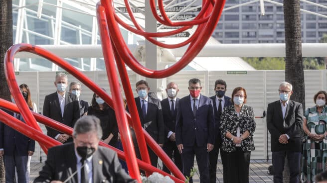 Homenaje a las víctimas de la pandemia en Valencia. Homenaje a las víctimas de la pandemia en Valencia.