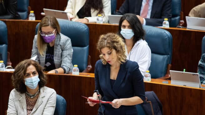 Hana Jalloul, en la Asamblea de Madrid.