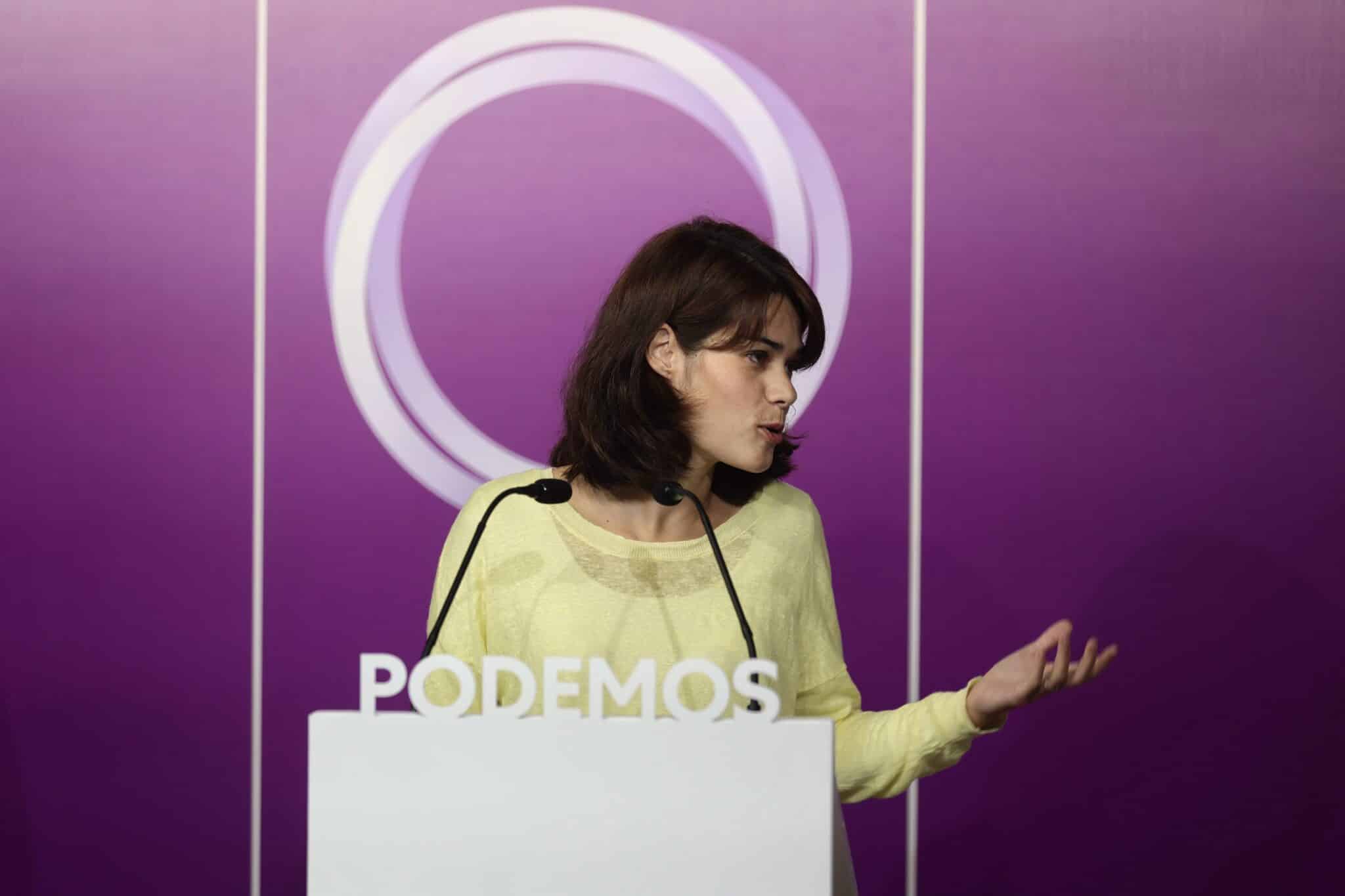 La portavoz de Podemos, Isa Serra.