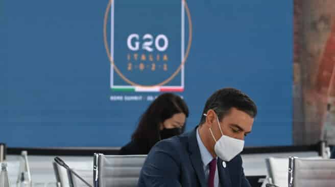 El presidente del Gobierno de España, Pedro Sánchez en la segunda jornada de la cumbre del G20