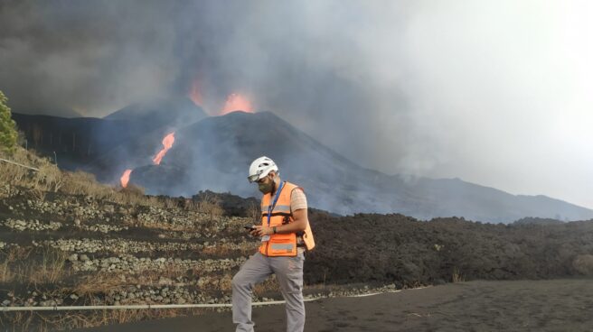 Erupción del volcán de Cumbre Vieja en La Palma a 13 de octubre de 2021