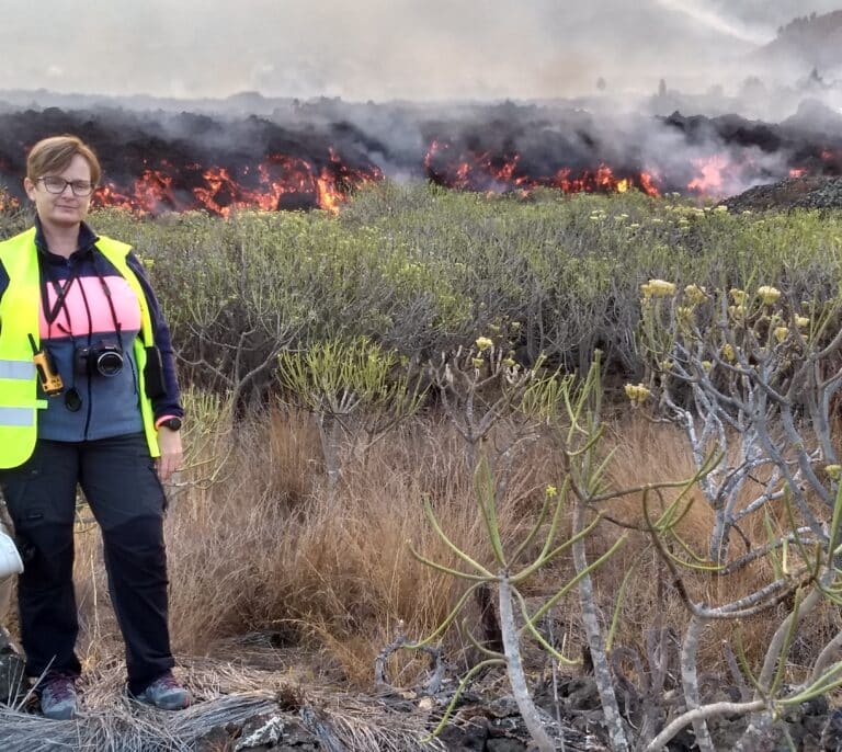 Inés, Vicente o María José: los rostros de la Ciencia en el volcán de la Palma