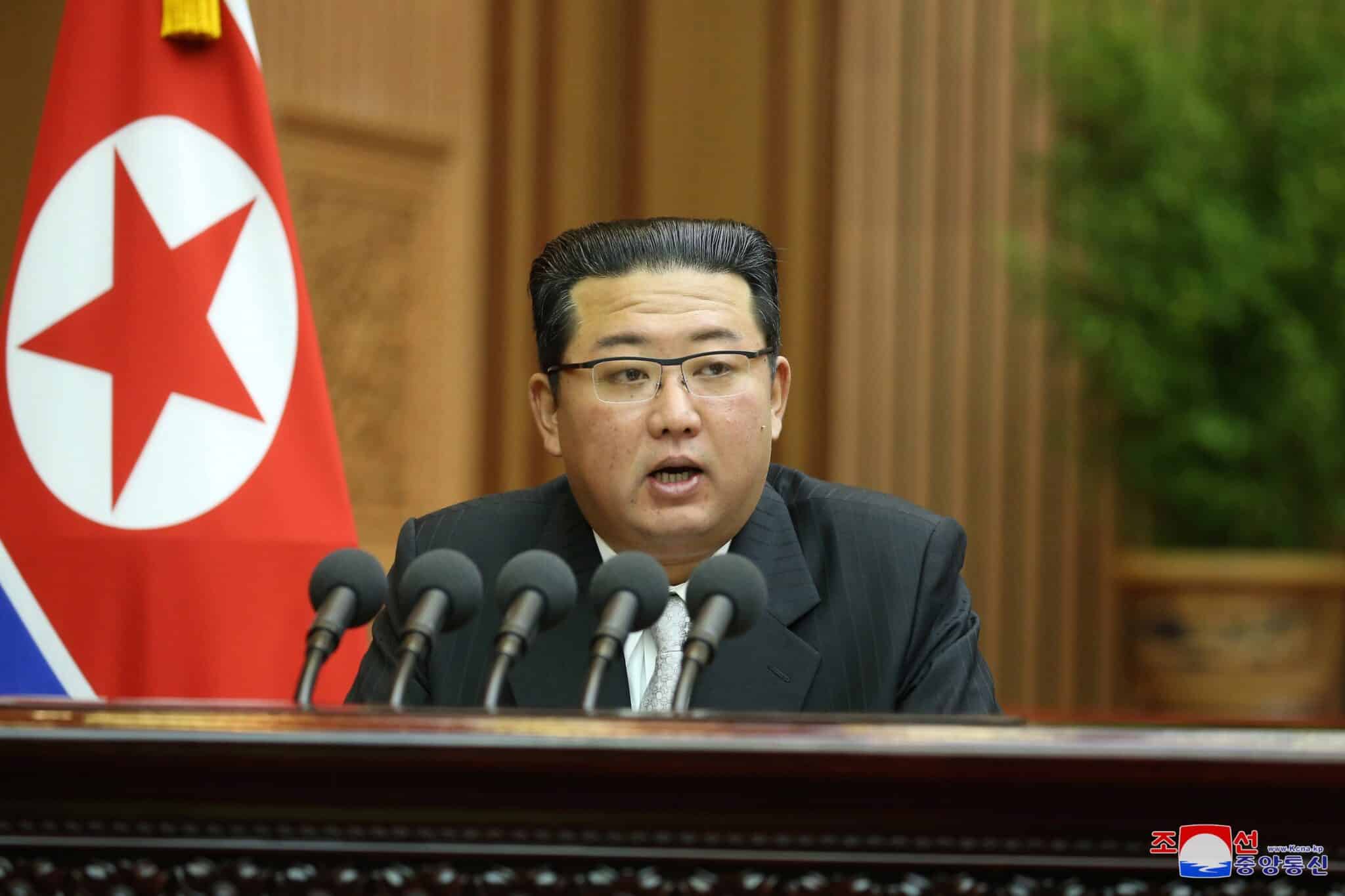 El líder norcoreano, Kim Jong-Un, en la Asamblea del Pueblo