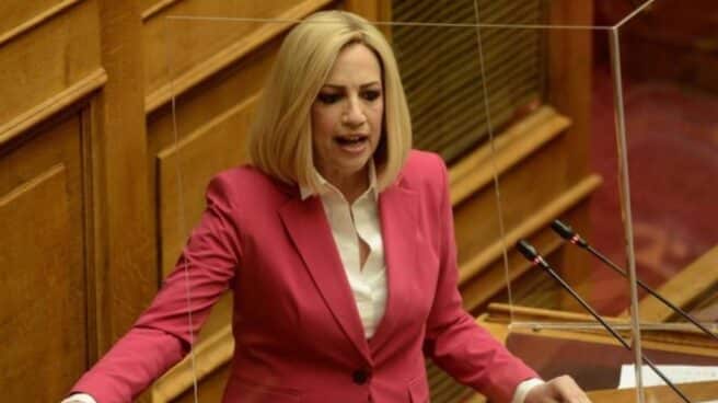 La líder del histórico partido Movimiento Socialista Panhelénico (PASOK), Fofi Gennimata