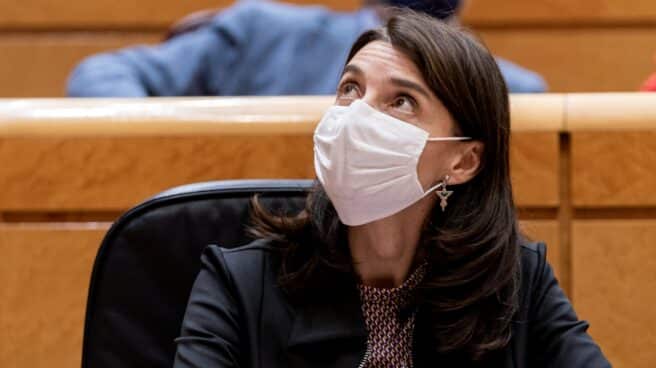 justicia-pleitea-audiencia-nacional-no-revelar-productividad-funcionarios La ministra de Justicia, Pilar Llop, en una sesión de control al Gobierno en el Senado.