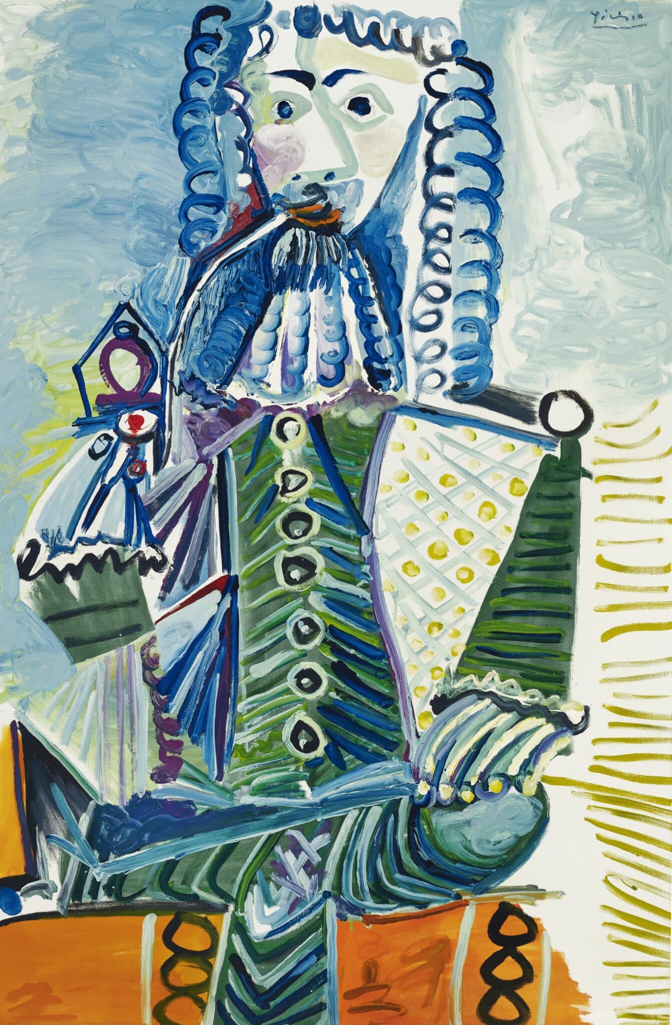 Christie's subasta en Nueva York el cuadro 'Mosquetero con pipa II' de Pablo Picasso.