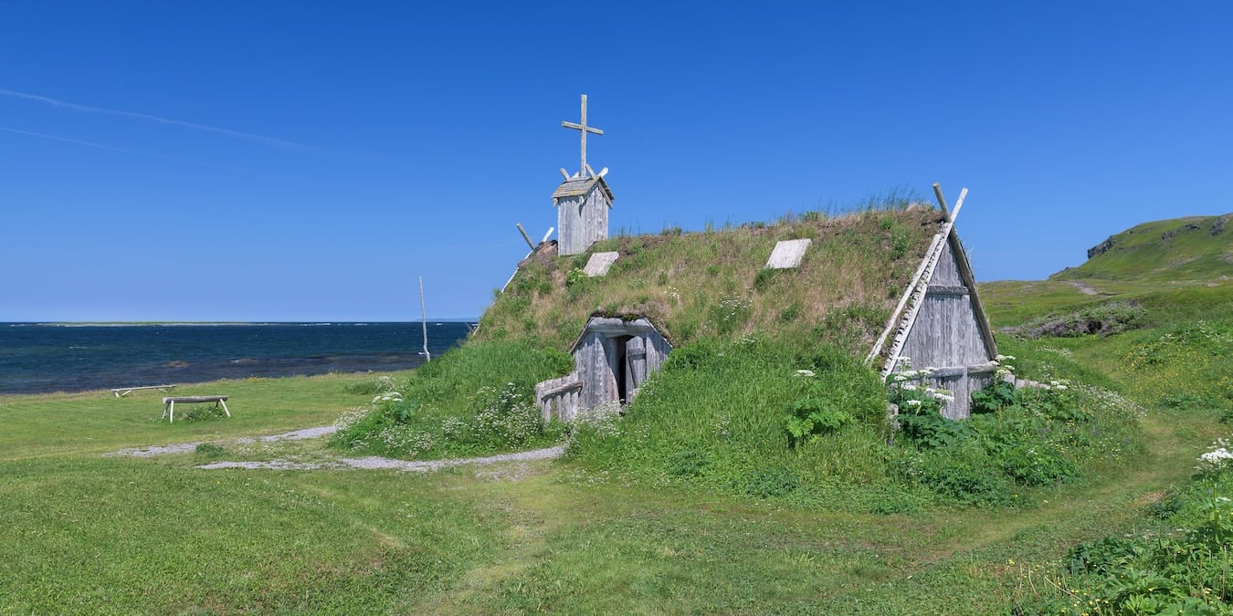 Imagen de L'Anse aux Meadows, en Terranova, el lugar del primer asentamiento europeo conocido en América