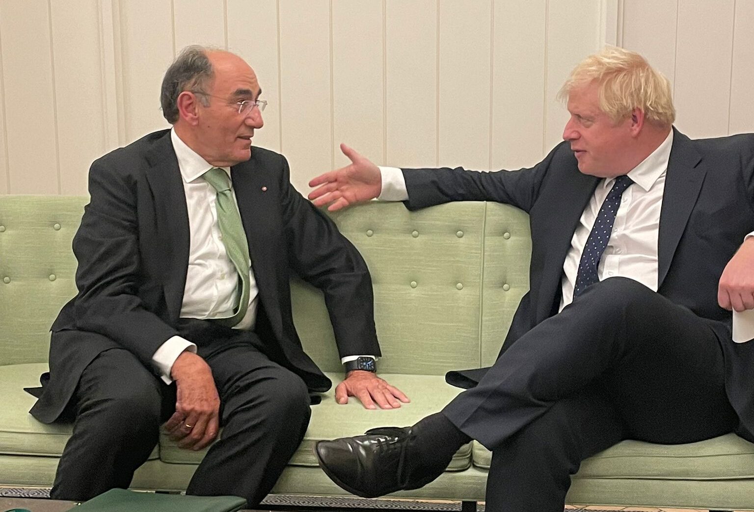 Boris Johnson e Ignacio Sánchez Galán