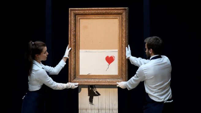 El icónico cuadro de Banksy.