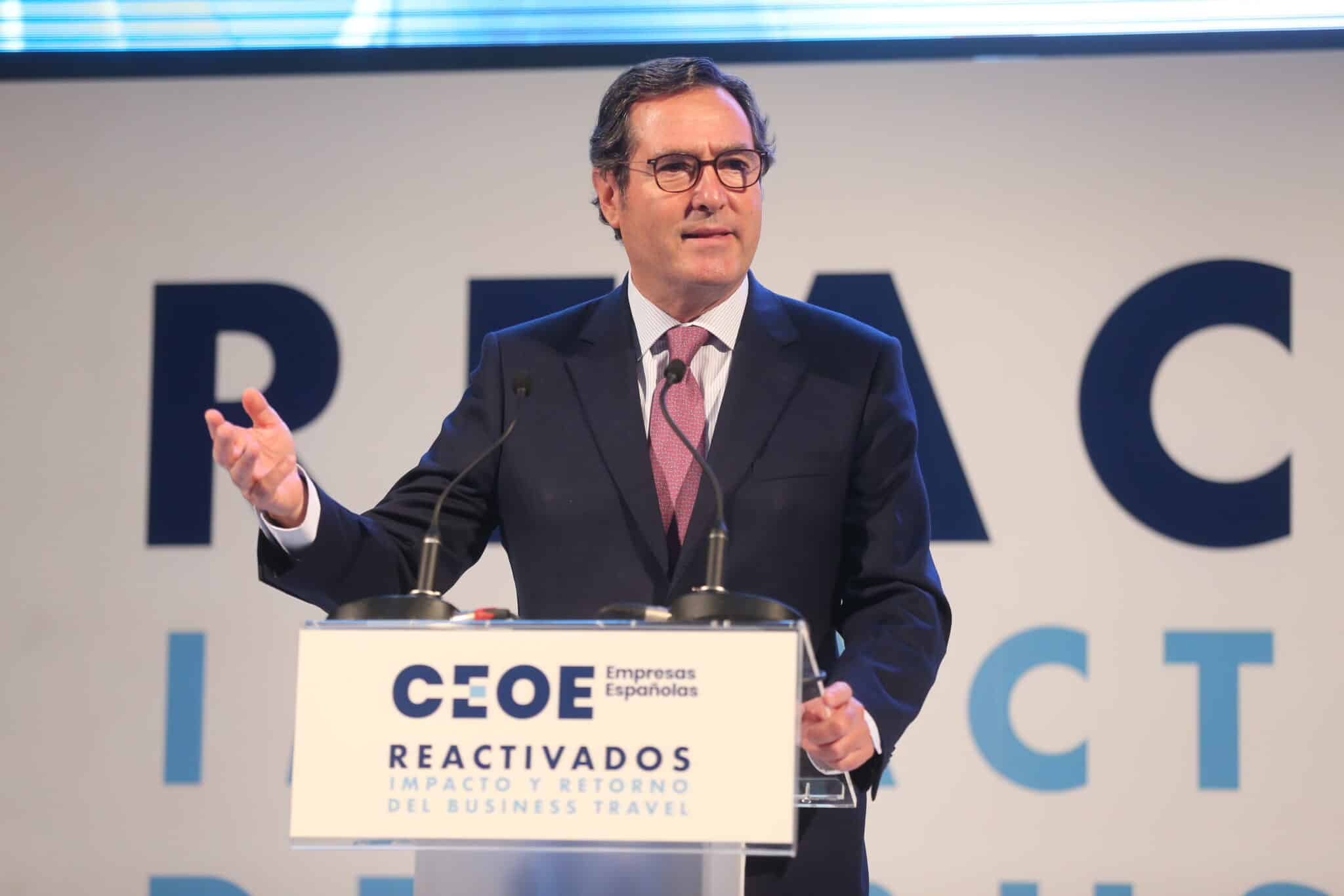 El presidente de la CEOE, Antonio Garamendi.