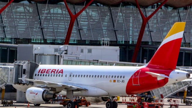 Avión de Iberia en Barajas. Avión de Iberia en Barajas.