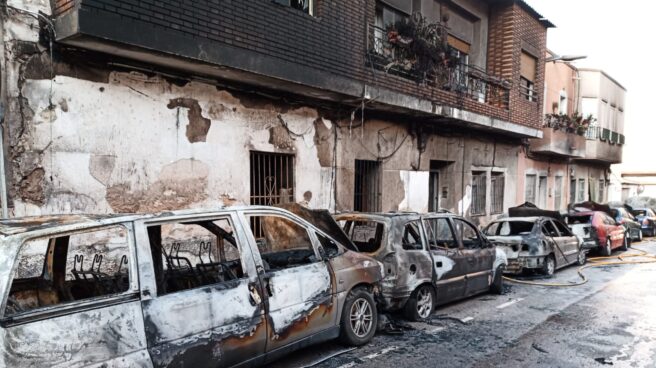 Imágenes tras el incendio captadas por los bomberos