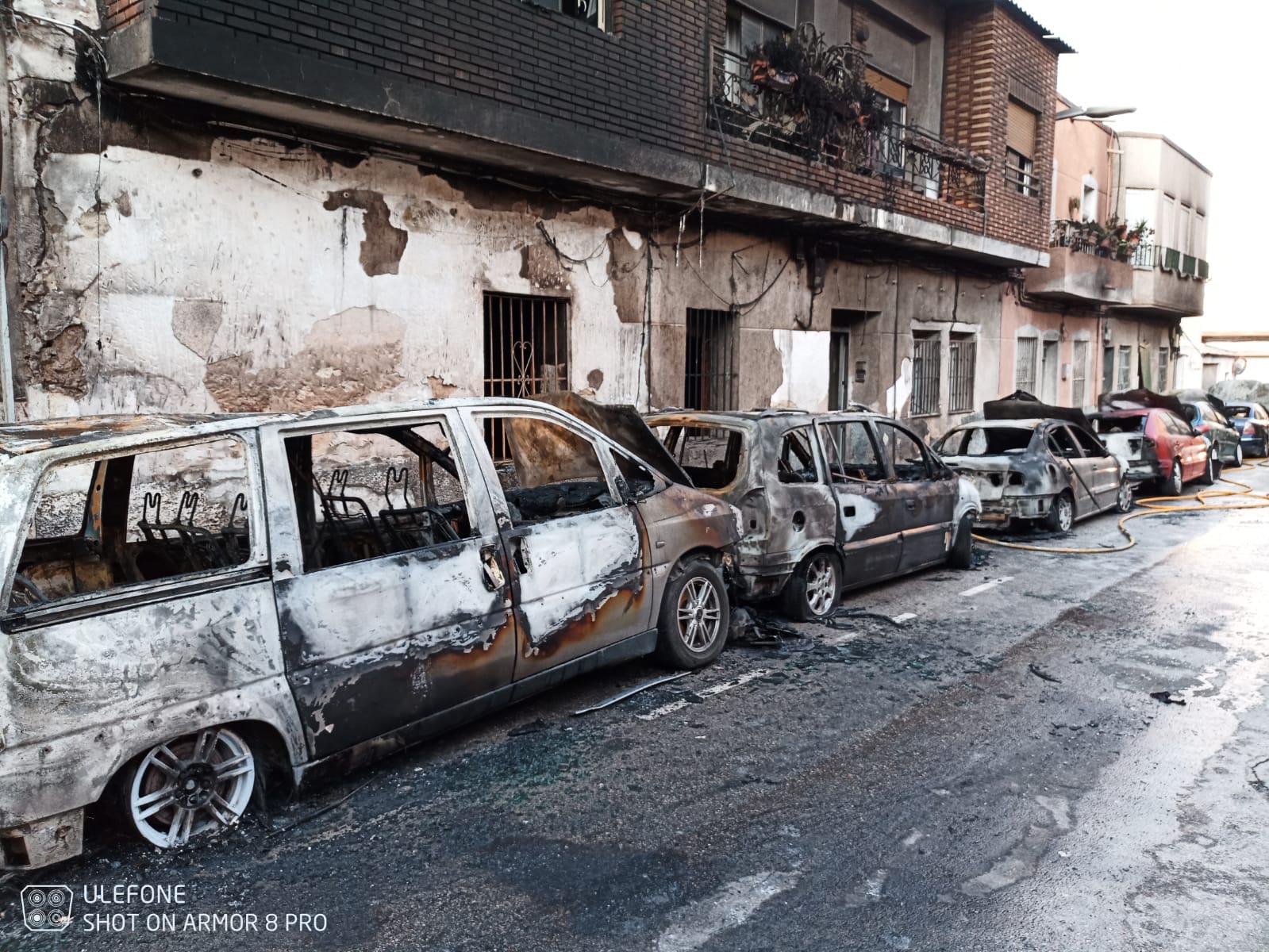 Imágenes tras el incendio captadas por los bomberos