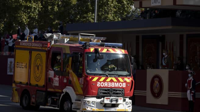 Un camión de Bomberos