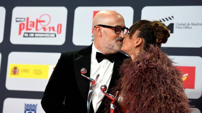Los Platino se acuerdan de la isla de La Palma y de la dignidad en la vejez Los actores Candela Peña y Javier Cámara celebran sus premios a las Mejores Interpretaciones, durante la ceremonia de entrega de los Premios Platino del Cine y el Audiovisual Iberoamericano que se celebra este domingo en Madrid