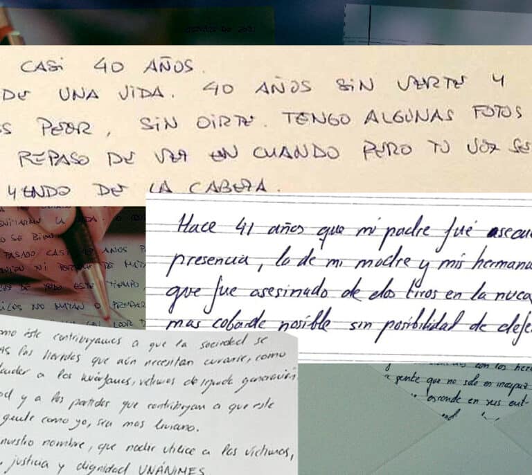 "Han pasado casi 40 años, papá, y todavía no sé ni quiénes ni por qué te mataron"