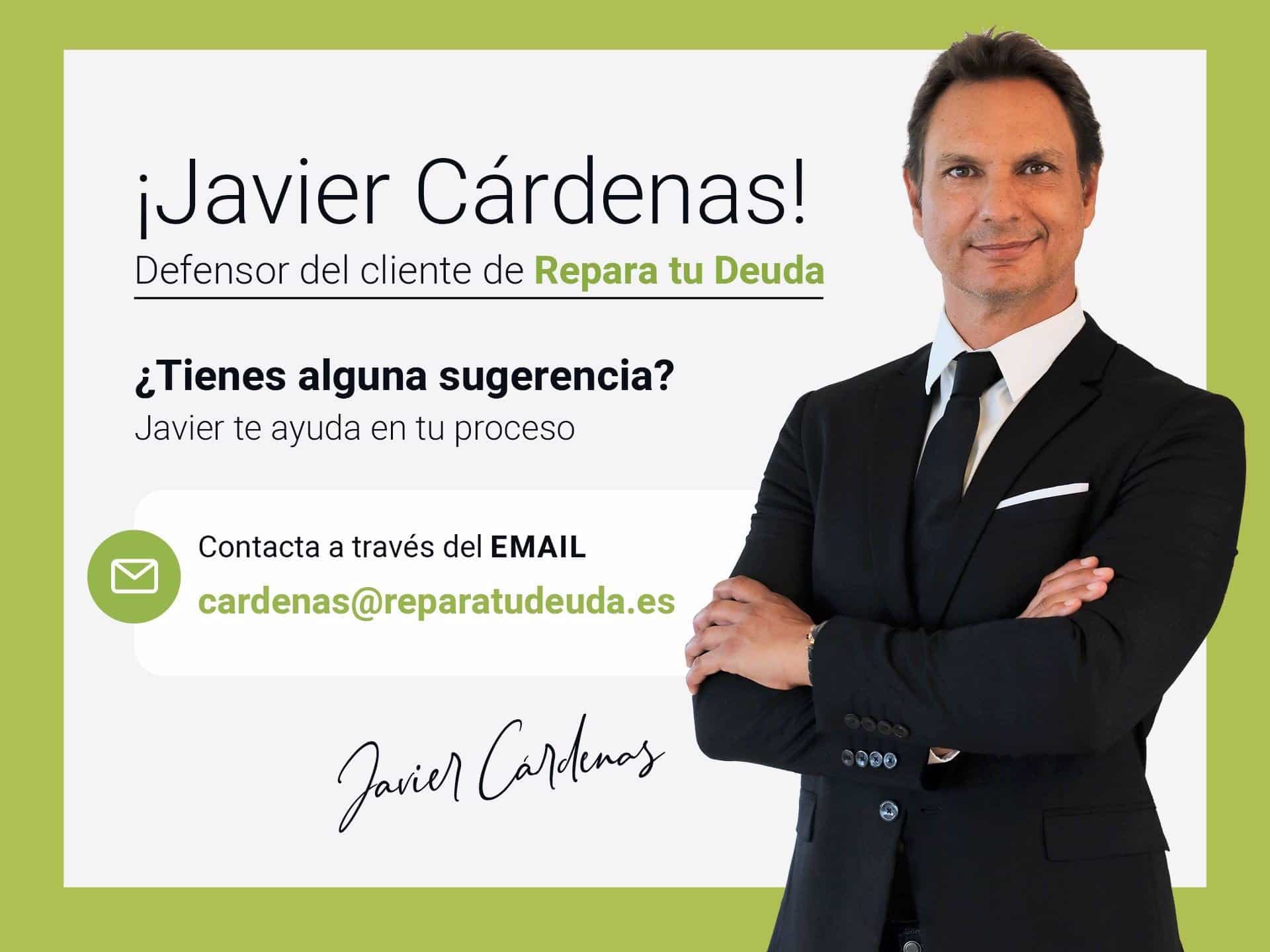 Javier Cárdenas, de estrella de Europa FM a Defensor del cliente para el despacho Repara tu deuda
