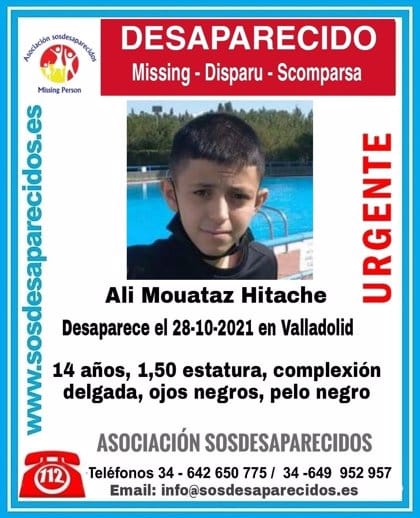 Buscan desde el jueves a un menor de 14 años desparecido en Valladolid